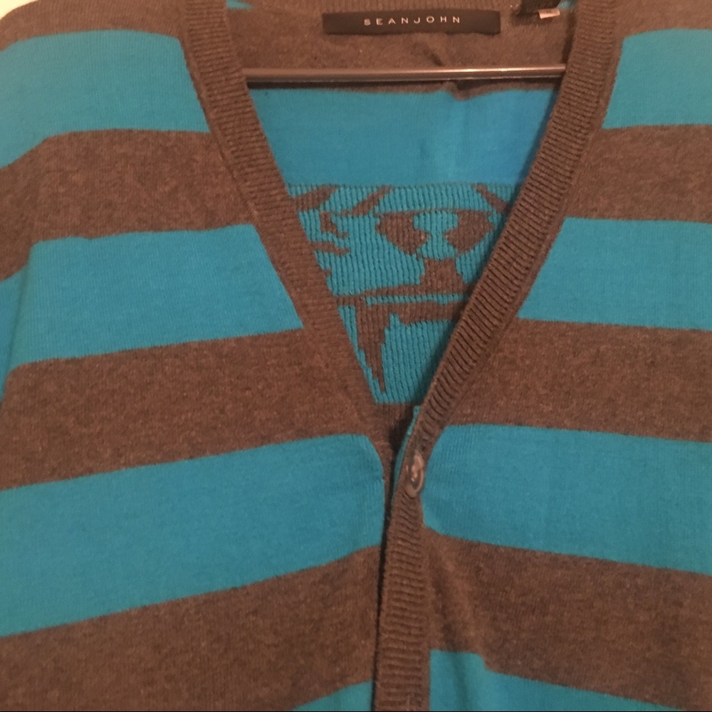 Sean John Mens Rugby Tiger Cardigan - Picture 4 of 6